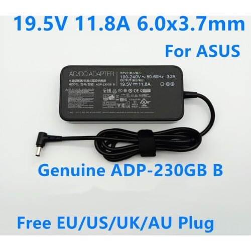 Genuine Laptop Power Supply ADP-230GB B For ASUS 19.5V 11.8A AC Adapter Charger GL703 GL504 GX531GM GX501 ROG STRIX GL703GS-DS74