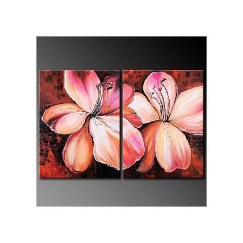 Hand Painted Oil Paintintg Fragrant Lilies-Modern Oil Painting On Canvas Art Wall Decor-Floral Oil Painting Wall Art
