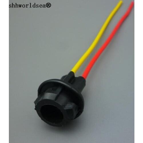 Shhworldsea 1/2/5/10/100pcs car socket twist lock wedge instrument panel dash light T10 bulb connector