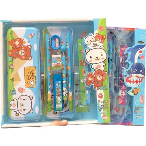 Anime custom school supplies for girls boys stationery set kawaii blackpink unicorn cute large pencil cases beastars gift