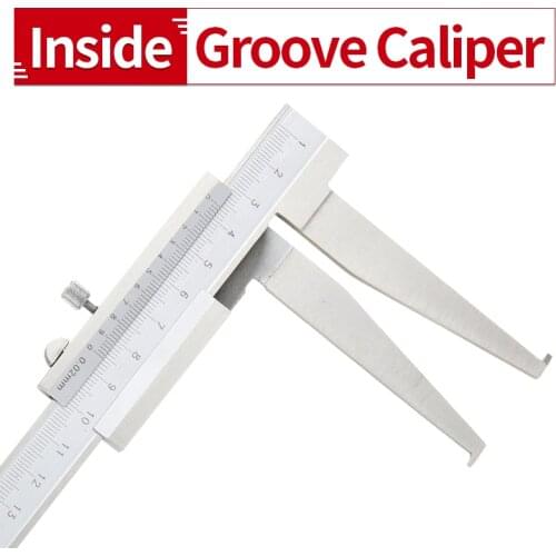Long Claw Inside Groove Vernier Calipers10-160mm 0.02mm Stainless Steel Inner Vernier Calipers to measure inside groove