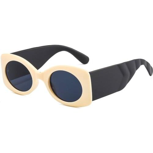 Small Oval Wide Legs Sunglasses Men Women Square Sun Glasses Luxury Brand Travel Vintage Retro Oculos Shades Female UV400