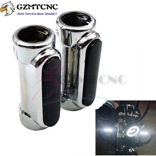 Motorcycle 1.25inch Diameter Crash Bars LED Turn Signal Lamp Bumper Anti-Collision Guard Daytime Running Light for KAWASAKI BMW