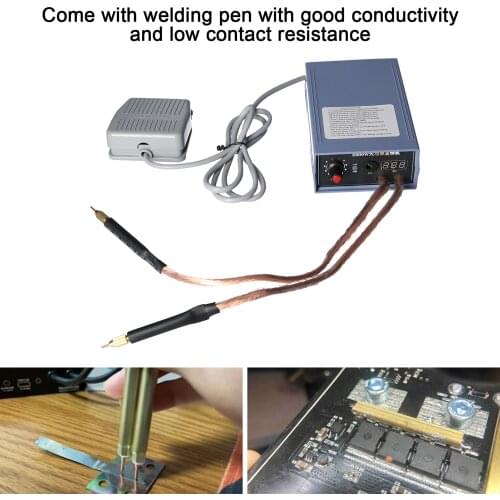 Spot Welder 5000W High Power Handheld Spot Welding Machine Portable 0-800A Current Adjustable Welders for 18650 Battery US Plug