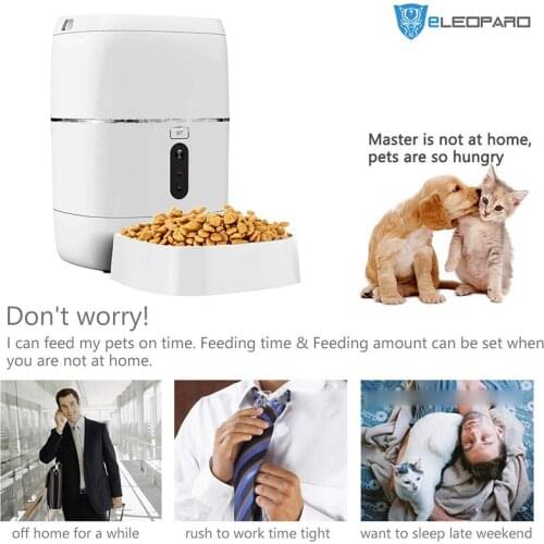 TY-1080P-BL6 Smart Automatic Pet Feeder 5v Wireless Camera Support Smart Home Networking Remote Pet Feeder Safety