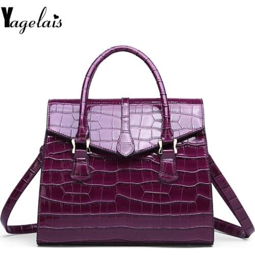 2019 New Crocodile Grain Fashion Trend Pattern Buckle Square Shoulder Bag Across Wild Ladies Crocodile Grain Handbag Crossbody