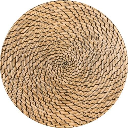 22cm personalise rattan vine Weaving pattern Waterproof Circle Round Lockrand Gaming Working Personalized Mouse Mice Pad Mat