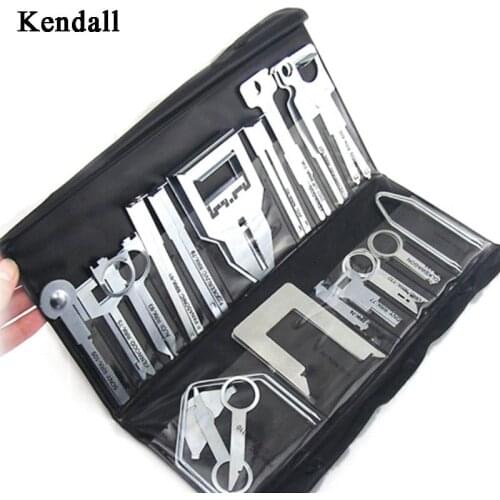 38Pcs/Set Vehicle Car Stereo Radio Release Removal Tools Key Kit with Bag Kenwood Tool Fit for Benz Ford Audi