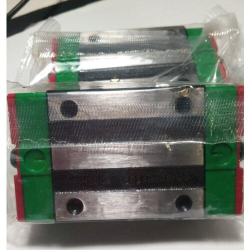 4pcs Taiwan high precision HGH20CA HIWIN linear guide bearing HGH20CAZAC hiwin rail block hgh20 slider HGH20 plastic package