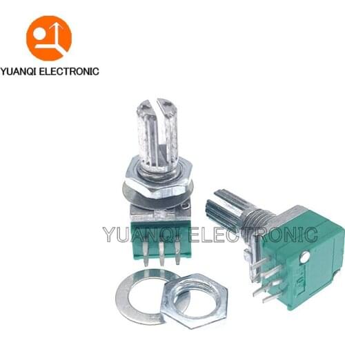 5pcs RK097G 1K 5K 10K 20K 50K 100K 500K B1K B5K B10K B100K with a switch audio 6pin shaft 15mm amplifier sealing potentiometer