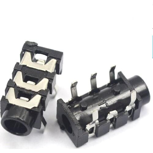 Audio socket headphone socket 3.5mm dual channel 5P PJ-313