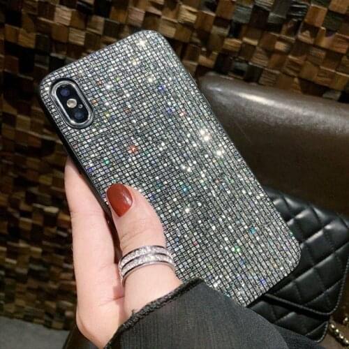 Glitter Case for iPhone X 7 8 6 S 6S Plus SE 2020 Luxury Bling Sequins Diamond Phone Case for iPhone XR XS Max Girl Cover Fundas