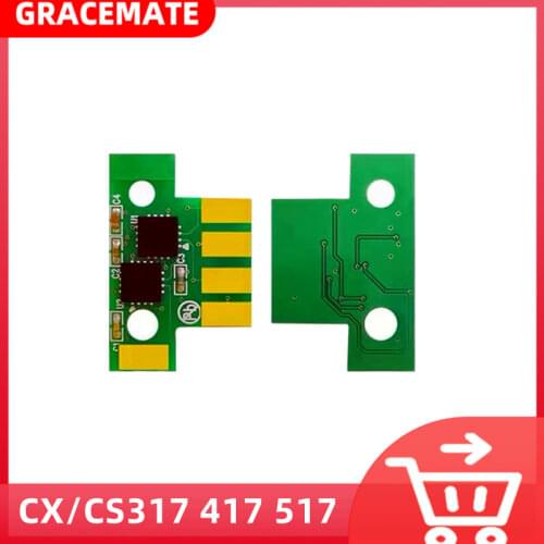 6K Toner Chip Compatible for Lexmark CS317 CS317dn CS417 CS417dn CS517 CS517de CX317 CX317dn CX417 CX417de CX517 CX517de 317