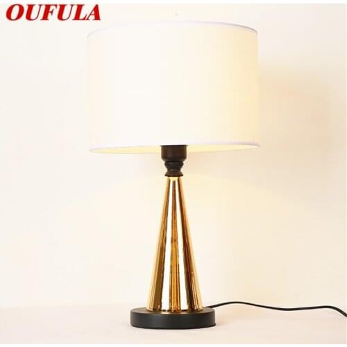 OUFULA Dimmer Table Lights Contemporary LED Luxury Design Desk Lamps Decorative For Home Bedroom