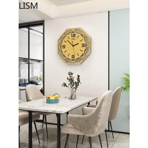 Home Decor Nordic Light Luxury Creative Wall Clock Personality Art Simple Living Room Fashion Mute Relogio Parede