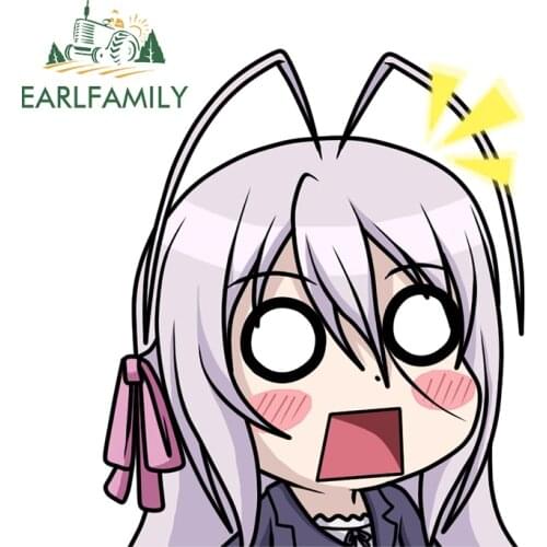 EARLFAMILY 13cm x 11.2cm Funny Car Stickers and Decals for High School DxD Cartoon Car Assessoires Waterproof Bumper Decoration