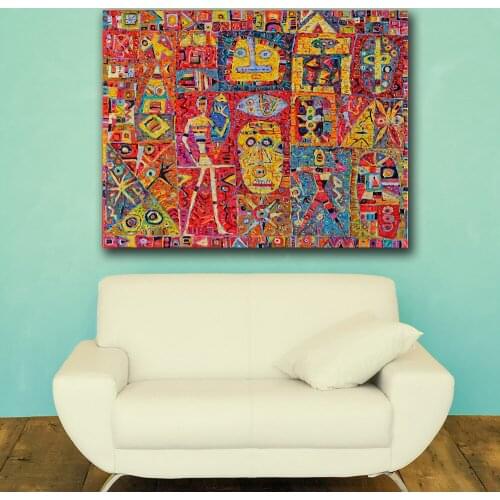 Print Oil Painting Wall painting generic scenes with the warrior Home Decorative Wall Art Picture For Living Room painting