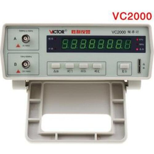 Multifunction VC2000 frequency meter High precision Automatic range desktop frequency meter 10Hz-2.4GHz