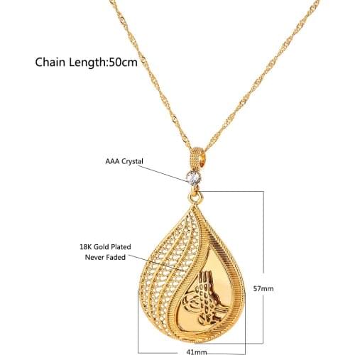 Fashion Gold Womens Charm Pendant Necklace Luxury Jewelry Rhinestone Pendant Necklace Wedding Party Holiday Gift Does Not Fade