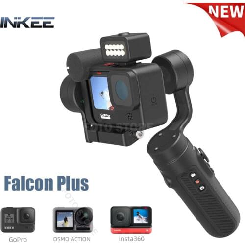 INKEE FALCON Action Cameras Gimbal Stabilizer 3-Axis Anti-Shake Handheld Gimbal for Hero 9 8 7 6 5 4 3 Osmo Insta360