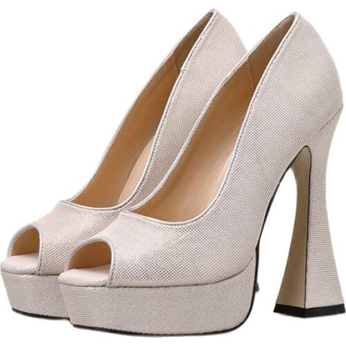 New Women Shoes Super High Heels transparent high heel Casual Elegant Pumps women shoes