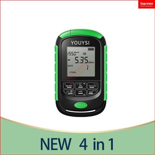 NEW 4 in 1 Li Battery Optical Power Meter Led Light Cable Test Optical Fiber Tester 5km 15km 30km VFL Visual Fault Locator Netwo