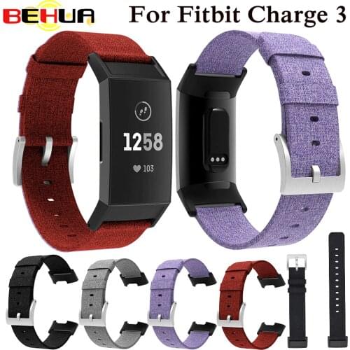 Woven Canvas Fabric strap for Fitbit charge 3 4 charge4 Band Replacement Stable Watch Strap Wristband smart bracelet watchband
