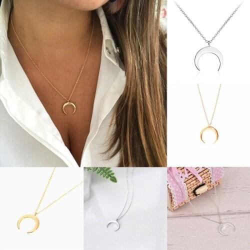 Moon Layered Crescent Necklace Moon Wicca Pendant Horn Jewelry For Women Necklace&Pendants For Women Nice Jewerly Gift