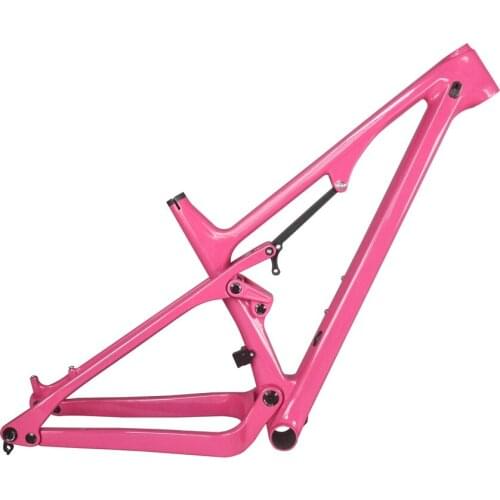 27.5 and 29er Boost Custom Paint Full Suspension Mountain Bike Frame FM038 Uses Rear Shock 190*50*22mm