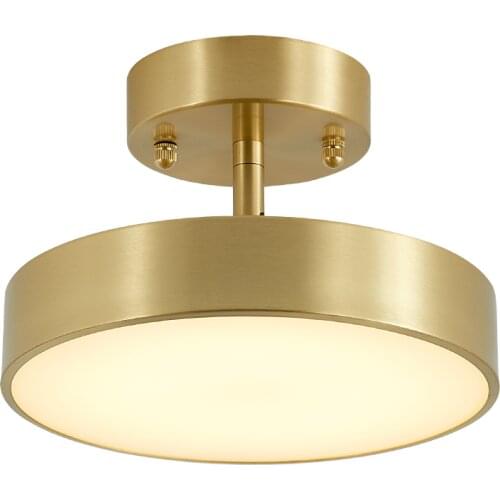 Simple Modern LED Ceiling Light Round Passage Bedroom Kitchen Lighting Fixture Indoor Decor Gold Color Lamp Surface Mounted