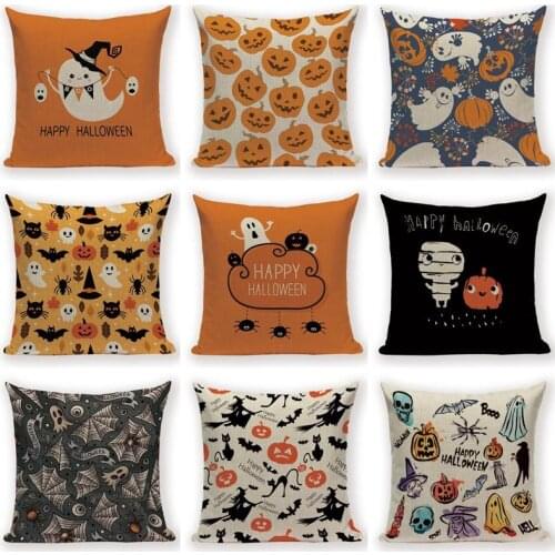 Merry Halloween Trick or Treat Happy Halloween Demon Creative Festival Decor Home Adult Birthday Decoration Bed Cushion Cover