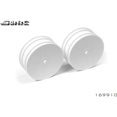 SNRC DK4 XRAY 169910 4WD FRONT WHEEL AERODISK WITH 14MM HEX - WHITE - V2 (2)