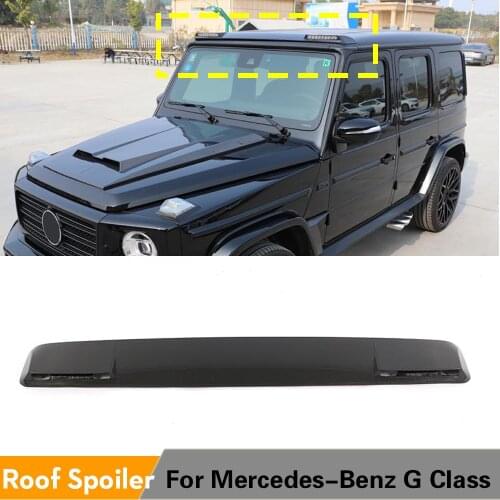 Carbon Fiber Front Roof Spoiler Boot Lip Wing Spoiler For Mercedes-Benz G Class Standard and AMG 2019 2020