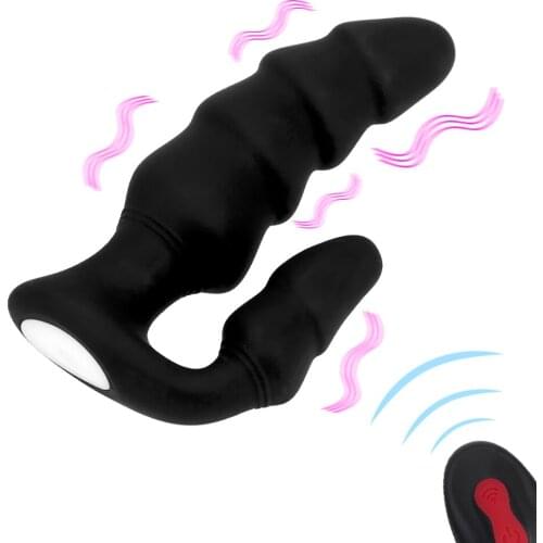 Anal Plug Vibrating Butt Plug 9 Speed Anal Beads Anal Vibrator Male Prostate Massager Wireless Remote Sex Toys for Adult
