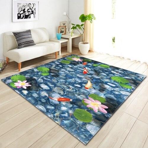 High Quality Nordic Art 3D printed Carpets For Living Room Bedroom Area Rugs Anti-Slip Kitchen Floor Mat Fashion Home Big Carpet