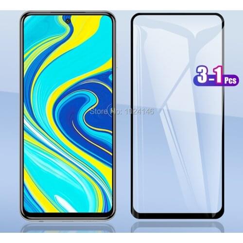 3 Pcs For Xiaomi Redmi Note 9 9S Note9 Pro Max 6.67" Full Cover Tempered Glass Screen Protector Explosion-proof Protection Film