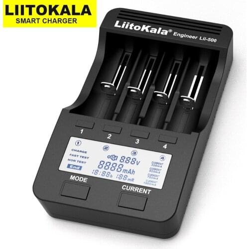 Liitokala Lii-500 Lii-402 battery charger Lii-202 Lii-100 Lii-400 18650 charger for 26650 21700 18650 18350 14500 AA AAA battery