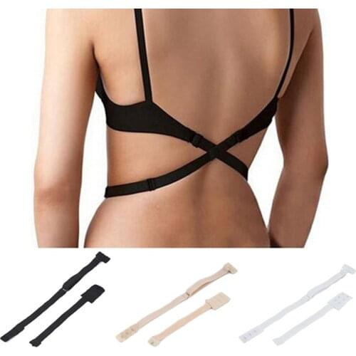Women Colors Adjustable Extender Hook Low Back Backless Bra Strap Adapter Converter Fully Extender Hook Underwear Accessories