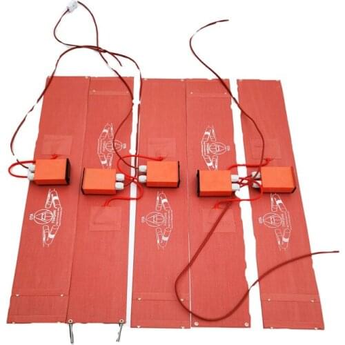 125*840*1.5mm 220V 380W Silicone Heat Blanket 1000mm Lead Wire