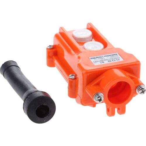 2 Ways Hoist Crane Push Button Switch, 6 Amp, Orange, COB-61