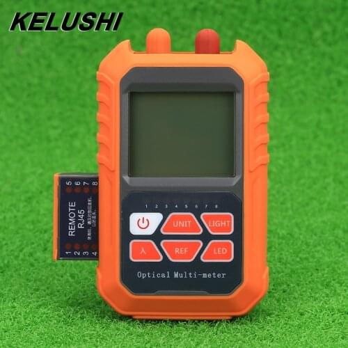 Charging Fiber Optic Cable Tester 5mW/15mW Optical Power Meter Visual Fault Locator All-in-One Machine Fiber Optic Multimeter
