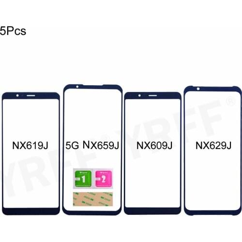 5pcs For ZTE Nubia Magic 3 Mars2 NX629J Front Outer Glass Panel Red Magic NX609J Magic2 NX619j /5G NX659J (No Touch Screen)