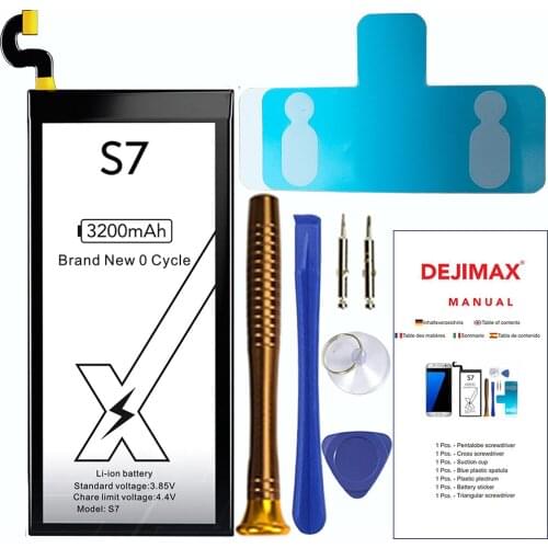 DEJIMAX Batterie For Samsung s6 s7 s8 With Tools Fresh Battery Replacement Note3 Bateria