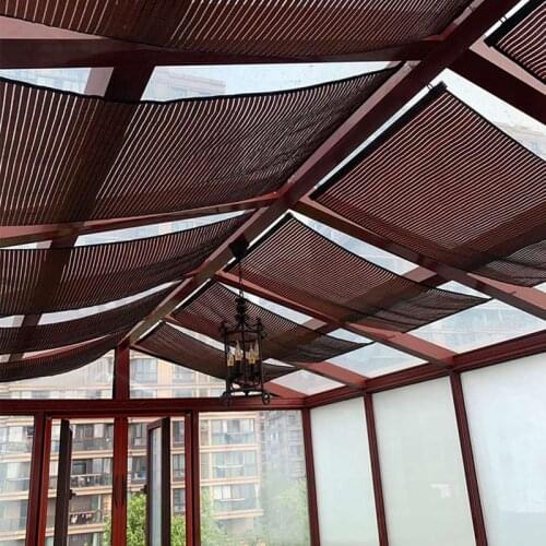 Bamboo Blinds Curtain Shading Sunscreen Carbonized Sunshade Curtain Manual Rolling Curtain Partition BedRoom Tatami