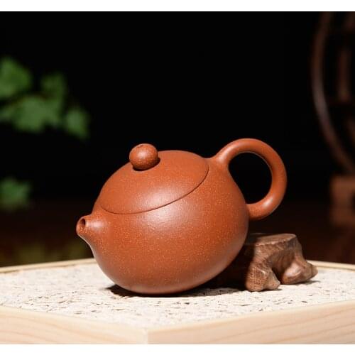 100ML Yixing Purple Sand Purple Clay Xishi Teapot Teaset Hand Made Pot Xishi Pot Tea Set 188 Ball Hole Filter Tea Ceremony Gift