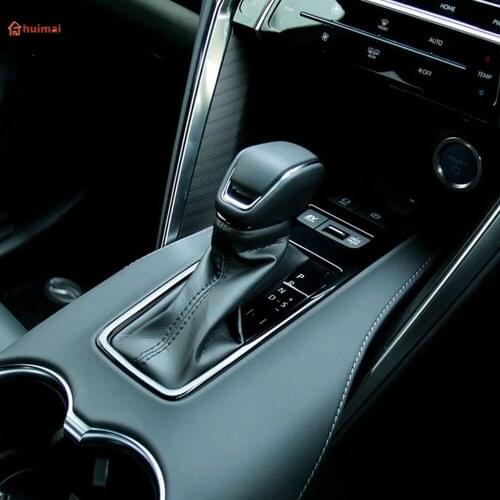 For Toyota Harrier Venza 2020 2021 ABS Matte Black Interior Accessories Center Console Gear Shift Panel Cover Trim Car Sticker
