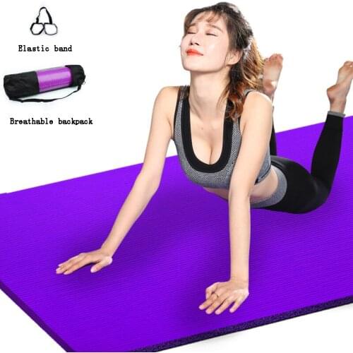 Home Foldable Yoga Mat Non-slip Sports Fitness Mat 10MM Thick EVA Comfort Foam Yoga Mat for Exercise Equipment Pilates