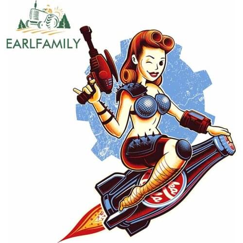 EARLFAMILY 13cm x 11.1cm For Atom Bomb Baby Motorcycle Car Bumper Stickers Comical Decal Vinyl Material Funny Decoration