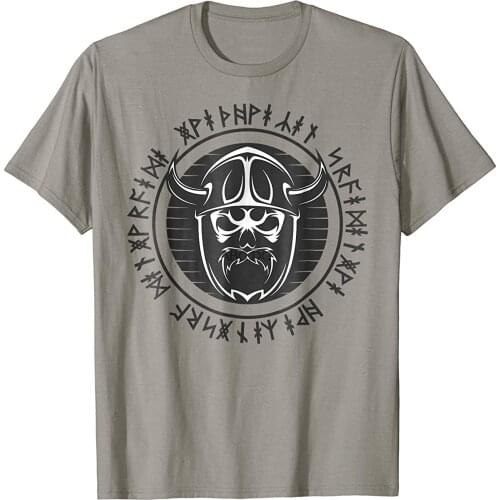 Viking Berserker with Rune Text T-shirt