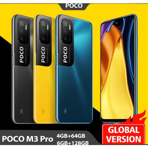 Global Version POCO M3 Pro 5G 4GB 64GB / 6GB 128GB Dimensity 700 90Hz 6.5" DotDisplay NFC 5000mAh 48MP Triple Camera Cellphone